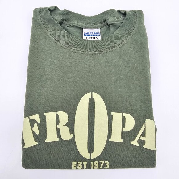 Men's Army Green Short Sleeve T-Shirt, 2XL, 100% Cotton - Picture 9 of 10